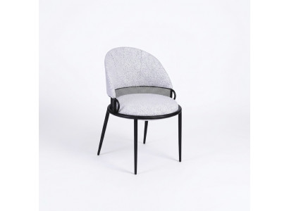 Weißer Esszimmerstuhl Luxus Stühle Polster Einsitzer Textil Stil Möbel