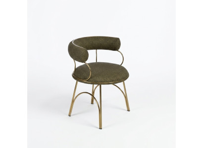 Designer Grüner Esszimmerstuhl Luxus Einsitzer Moderne Esszimmer Möbel