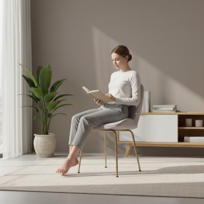 Hellgrauer Esszimmer Stuhl Designer Polsterstühle Moderne Einsitzer