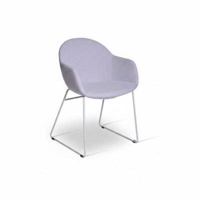 Lila Esszimmerstühle Designer Polsterstuhl Moderner Armlehnenstuhl Neu