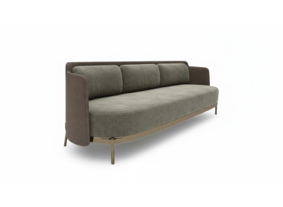 Modernes Sofa 3 Sitzer Wohnzimmer Polster Textil Luxus Couch 228cm Stoff