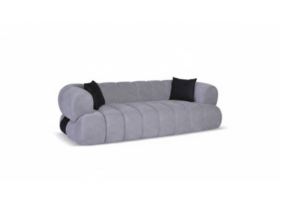 Graues Polstersofa Luxus 3-Sitzer Couch Polster Wohnzimmer Sofas Couchen