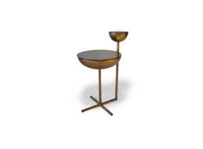 Moderner Beistelltisch Mit Glasplatte Designer Runder Couchtisch Stil