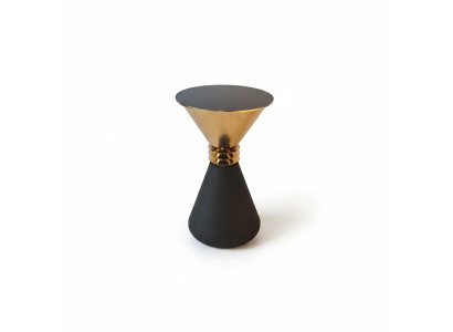 Designer Runder Edelstahl Beistelltisch Mit Moderner Luxus Glasplatte