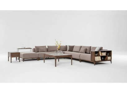 Luxus 2tlg Wohnzimmer Set Ecksofa L-form mit Couchtisch Modernes Design