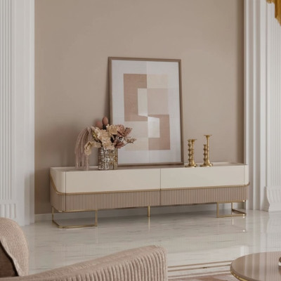 Klassischer Fernseher Ständer Sideboard Kommode Wohnzimmer Schränke rtv tv