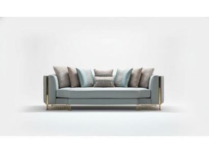 Turkis Couch Dreisitzer Couchen Möbel Sofa Elegante Villen Einrichtung