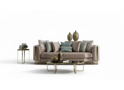 Design Dreisitzer Couch Polster 232cm Sofa Couchen Möbel Big xxl Wohnzimmer