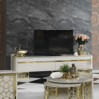 Wohnzimmerschrank Highboard Anrichte Kommode Schrankkonsole Fernseher Ständer