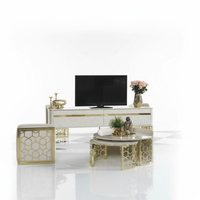 Wohnzimmerschrank Highboard Anrichte Kommode Schrankkonsole Fernseher Ständer