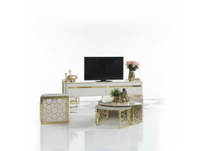 Wohnzimmerschrank Highboard Anrichte Kommode Schrankkonsole Fernseher Ständer