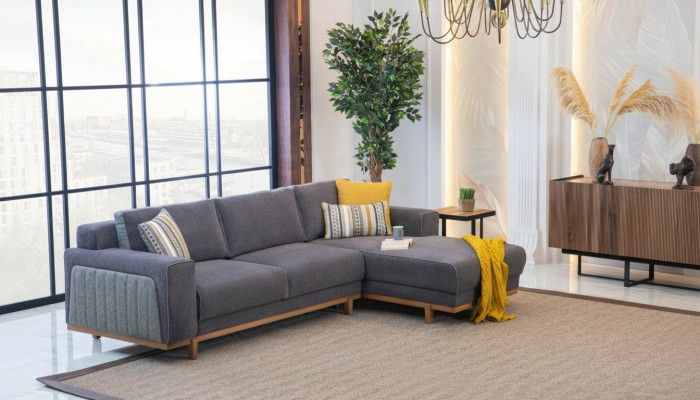 Luxus Ecksofa L-Form für Wonzimmer Modernen Designen Neu und Hochwertig Möbel