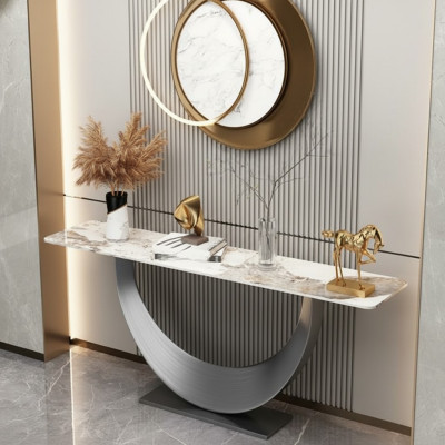 Konsolen Designer Luxus Modern Konsolentisch Edelstahl Design Silber