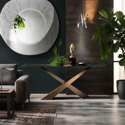 Designer Konsolen Luxus Möbel Wohnzimmer Holz Tisch Frisier Tische Neu