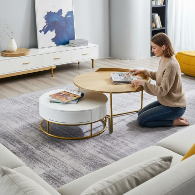 Couchtisch Tisch Beistellitsch Kaffeetisch Couchtische Luxus Holz Modern