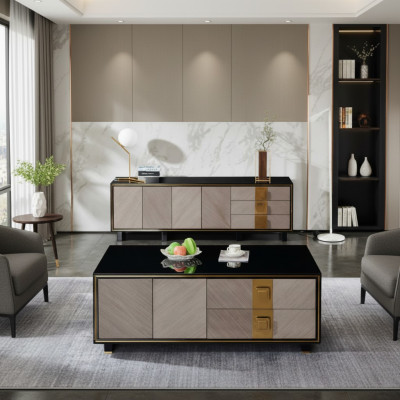 Wohnzimmer Design Tische Möbel Luxus Beistelltisch Holz Modern Couchtisch