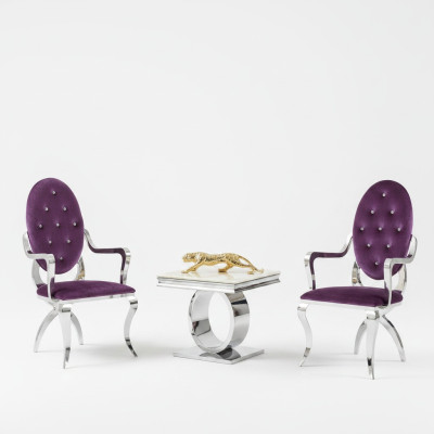 Couchtisch Design Stil Silber Tisch Wohnzimmer Moderne Möbel Edelstahl