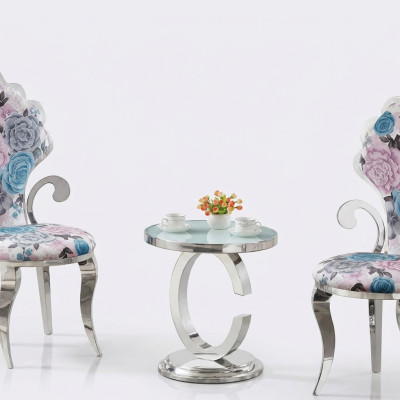 Luxus Wohnzimmer Couchtisch Edelstahl Tische Design Möbel Beistell Neu