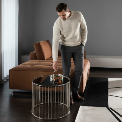 Beistelltisch Tisch Design Couchtisch Wohnzimmer Design Modern Edelstahl