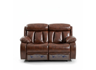 Sofa 2 Sitzer Design Polster Modern Leder Stoff Wohnzimmer Zweisitzer