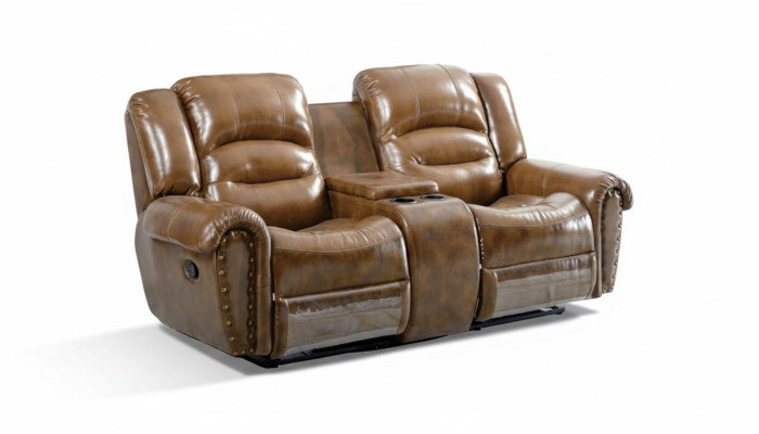 Sofa 2 Sitzer Design Sofa Polster Couchen Couch Modern Luxus Braun Neu