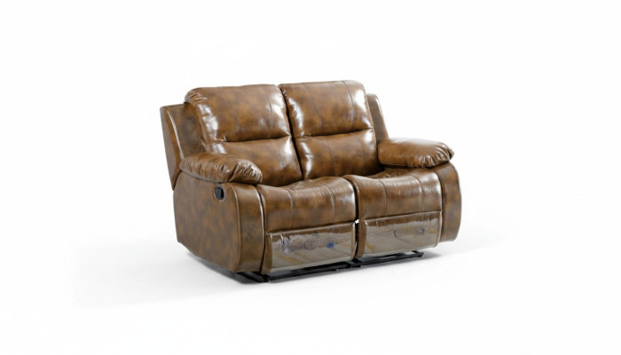 Couchen Braun Sofa 2 Sitzer Massagesessel Zweisitzer Relax Neu