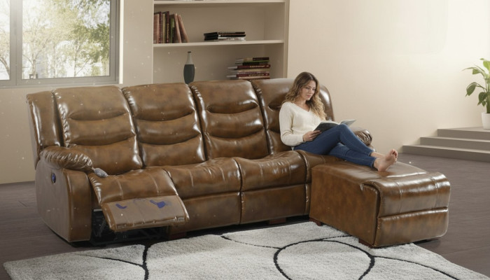 Design Sofa 4 Sitzer Wohnzimmer Möbel Luxus Sofa Pouffe Luxus Möbel