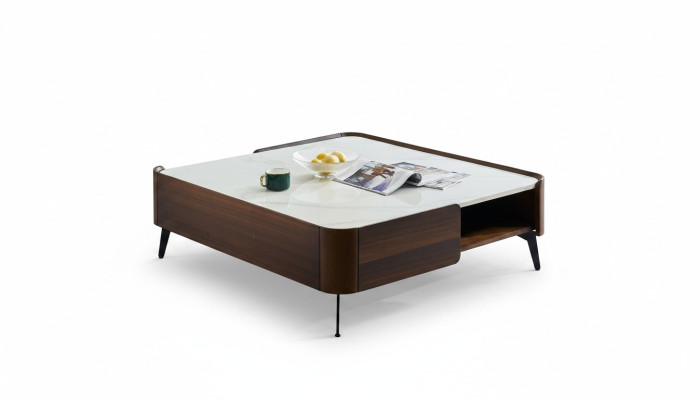 Luxus Italien Kaffee Wohnzimmer Tisch Echt Holz Designer Tische Möbel