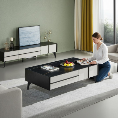 Couchtisch Tisch Wohnzimmer Holztisch Designer Luxus Beistelltisch Neu