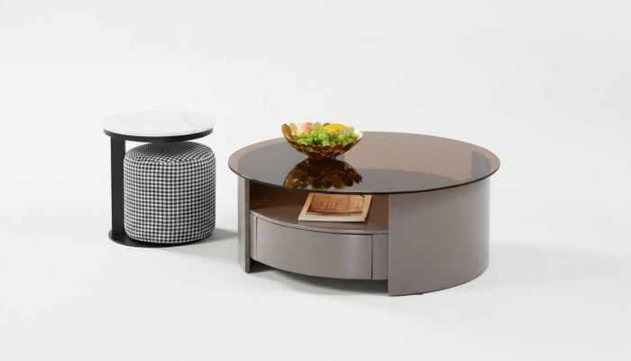 Grauner Couchtisch Tisch Beistelltisch Kaffeetisch Luxus Design Modern