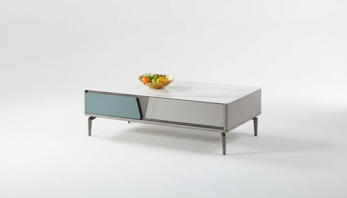 Couchtisch Tisch Design Tische Wohnzimmer Holztisch Grau Neu
