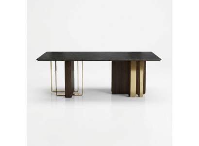 Schwarzer Designer Esstisch Esszimmer Möbel Tisch Luxus Holztische 240x100