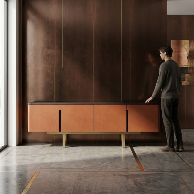 Sideboard Holz Lowboard Esszimmer Design luxus Modern Möbel Fernseher Ständer