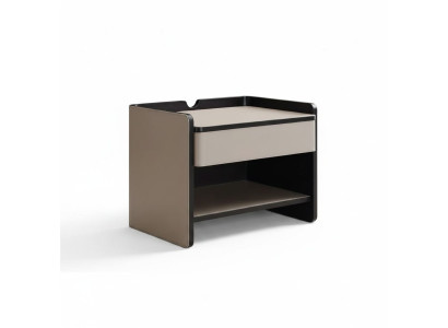 Schlafzimmer Nachttisch Modern Holz beige Luxus Beistelltische Möbel