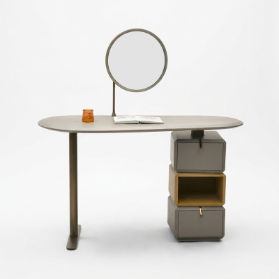 Design Schminktisch mit Spiegel Luxus Schlafzimmer Möbel 2tlg. Anrichte