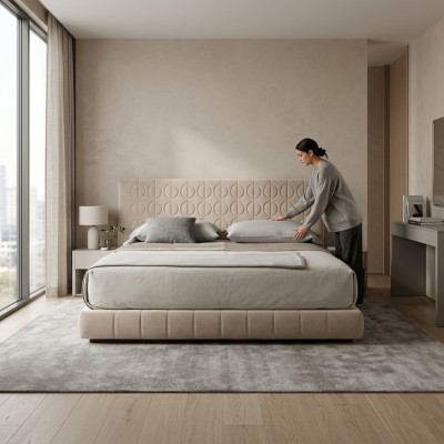 Bett Polster Design Luxus Doppel Betten Schlaf Zimmer Luxus 180x200