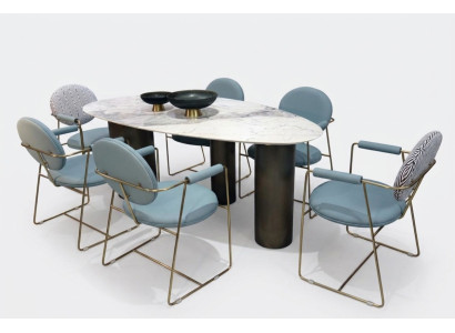Ovaler Tisch Esszimmer Tische Esstische 180x85 Esstische Marmor Optik