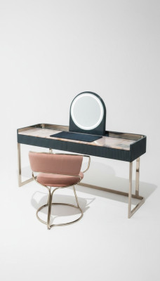 Schlafzimmer Möbel Schminktisch Designer Schminktstuhl Luxus Holzmöbel