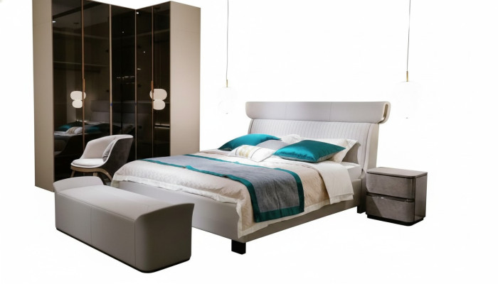 Modernes Doppelbett Bett Schlafzimmer Möbel Bettrahmen Bettgestell Betten
