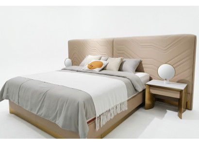 Elegantes DoppElegantes Doppelbett luxuriöses Schlafzimmerbett stilvolles Bett