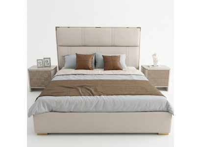 Schlafzimmer Set Bett 2x Nachttisch Design Modern Luxus Betten 3tlg