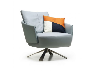 Sessel Polstermöbel Designer Moderner Wohnzimmer Drehstuhl Textil Neu