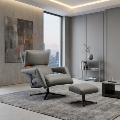 Luxus Sessel Möbel Club Lounge Relax Kunstleder Einrichtung Wohnzimmer