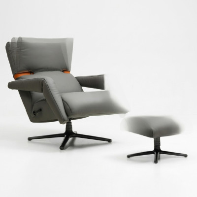 Luxus Sessel Möbel Club Lounge Relax Kunstleder Einrichtung Wohnzimmer