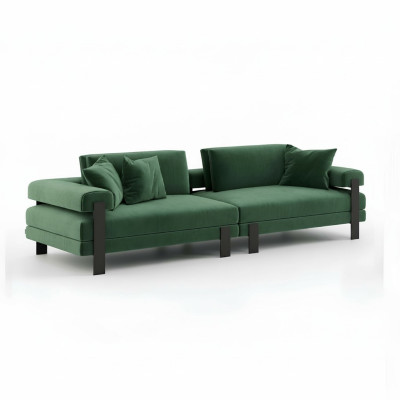 Sofa 2 Sitzer Couch Design Polster Modern Textil Stoff Modern Zweisitzer
