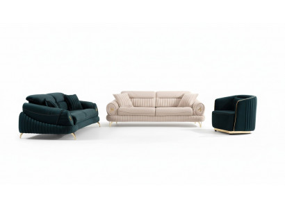 Wohnzimmer Polstermöbel Textil Sofagarnitur 331 Sitzer Modernes Sofa