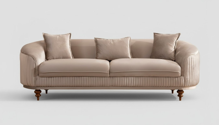 Sofa 3 Sitzer Design Sofas Polster Moderne Sitz Stoff Neu Möbel Couch