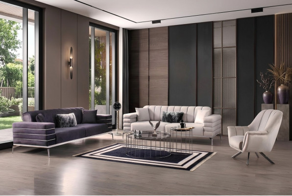 Sofagarnitur 331 Sitzer Luxus Möbel Wohnzimmer Couch Sofa Polster 3tlg.