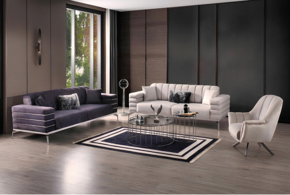 Sofagarnitur 3 3 1 Design Couch Polster Sofas Modern Gruppe Set Neu
