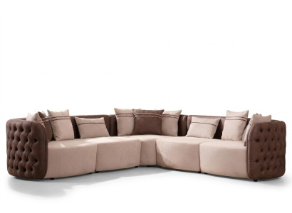 Sofa Möbel Wohnlandschaft Luxus Modern Eckgarnitur Ecksofa L-form Polster